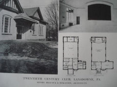 Twentieth Century Club in Lansdowne, PA, 1913. Heacock & Hokanson