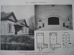 Twentieth Century Club in Lansdowne, PA, 1913. Heacock & Hokanson