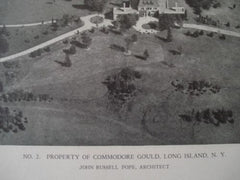 Property of Commodore Gould, Long Island NY, 1927. John Russell Pope