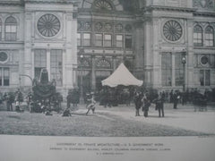 Entrance: Government Building, World's Columbian Exhibition, Chicago IL, 1894. W. J. Edbrooke