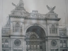 Entrance: Government Building, World's Columbian Exhibition, Chicago IL, 1894. W. J. Edbrooke