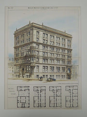 The New England Building, Kansas City, MO, 1887, Original Plan