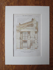 Thames National Bank, Norwich, CT, 1911, Original Plan. Rowe & Keyes