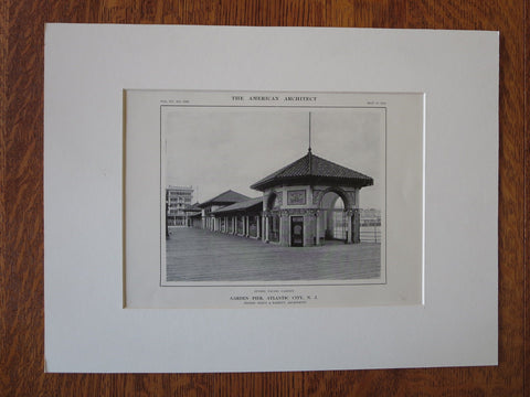 Garden Pier, Atlantic City, NJ, Simon & Bassett, 1914, Lithograph