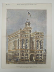 New York Life Ins. Co.'s Offices, Kansas City, MO, 1887, Original Plan