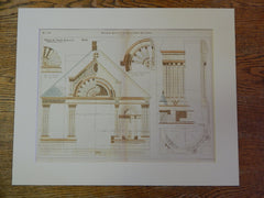 Church of the Messiah, Brooklyn, NY, 1886, R H Robertson, Archt., Original Plan