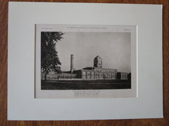 Senior High School, Bay City, MI, Perkins, Fellows & Hamilton, 1923, Lithograph