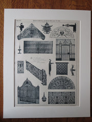 Art in Iron, Jno. Williams, 544-556 West 27th Street, New York, 1891, lithograph