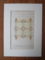 Museum of Natural History, Central Park, NY, 1876, Original Plan. Vaux ...