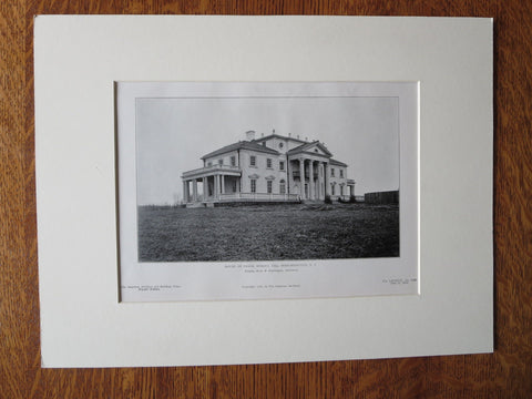 Frank Bergen House, Bernardsville, NJ, Hoppin/Koen/Huntington, 1905, Lithograph