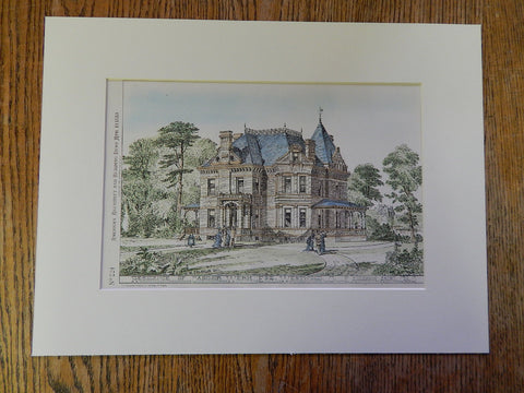 Residence, Casimir Werk, Westwood, Ohio, 1880, E Anderson, Archt., Original