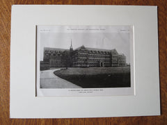 St. Francis Home Orphan Boys, Detroit, MI, Albert Kahn, Archt., 1921, Lithograph