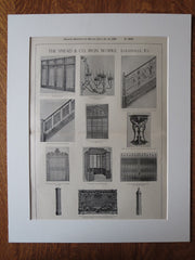 Snead & Co. Iron Works, Louisville, KY, American Architect, 1897, lithograph