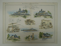 Sketches from Belle Isle Park, Detroit, MI, 1887, Original Plan