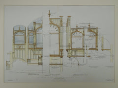 Organ-Case, Broadway Tabernacle, New York, NY, 1905, Original Plan