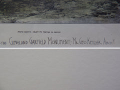 Garfield Monument, Cleveland, OH, George Keller, Architect, 1884, Original Plan