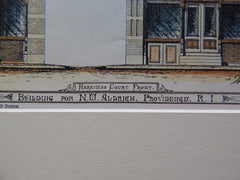 N.W. Aldrich Building, Providence, RI, Walker & Gould, 1878, Original Plan