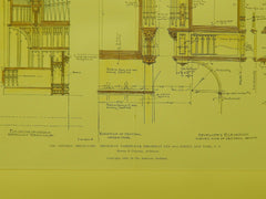 Organ-Case, Broadway Tabernacle, New York, NY, 1905, Original Plan