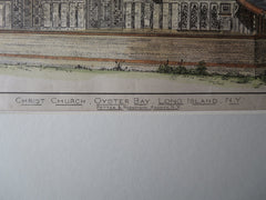 Christ Church, Oyster Bay, LI, NY, 1878, Original Plan. Potter & Robertson