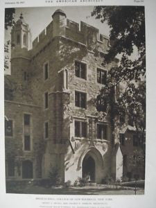 Brescia Hall, College of New Rochelle, New York, 1927. Henry J. Mcgill, and Talbot F. Hamlin