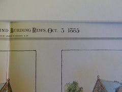 Converse Memorial Library, Malden, MA, H H Richardson, 1885, Original Plan