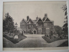 Leutonhurst in Nottingham, England, 1900. Arthur Marshall. Photogravure