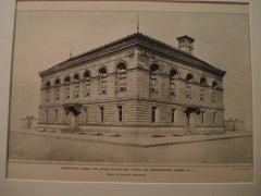 Design: United States Post Office and Custom-House, Camden NJ, 1898. Bailey & Truscott