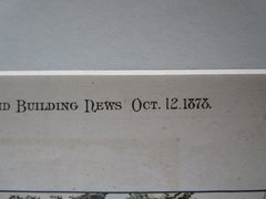 Christ Church, Oyster Bay, LI, NY, 1878, Original Plan. Potter & Robertson