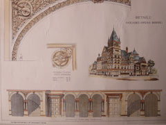 Holyoke Opera House, Holyoke, MA, 1879, Original Plan. C.S. Luce, Architect