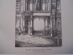 No. 42 Theobalds Road, London, England, 1890. Thos. R. Richards. Lithograph