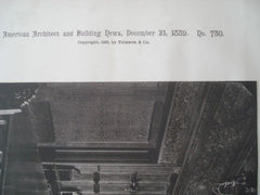 Dining Room: House of Hon. Whitelaw Reid in New York NY, 1889. McKim, Mead & White