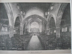 Interior: All Saints Church, Leek, England, 1890. R. Norman Shaw. Photo