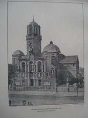 Christ Church, North Brixton, England. 1904. Beresford Pite. Lithograph