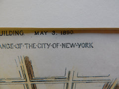 Coffee Exchange Board Room, New York, 1890, R.W. Gibson, Architect, Original