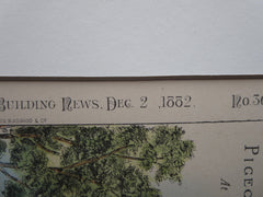 Pigeon House, H.E. Owen House, Oceanic, NJ, 1882, Original Plan. Charles I Berg