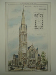 Holy Trinity Church, Privett, Hampshire, England, 1882. Arthur W. Blomfield. Original Plan