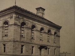 Design: United States Post Office and Custom-House, Camden NJ, 1898. Bailey & Truscott