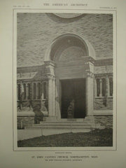 St. John Cantius Church. Northampton MA, 1913. John Williams Donohue. Photo