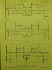 Floor Plans, State Normal School, Montclair Heights, NJ, 1908, George E. Poole.