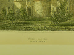 Fyvie Castle in Fyvie, Scotland, 1891.  R. W. Billings. Original