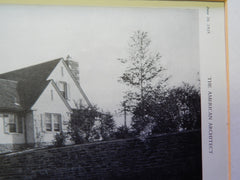 Cottage on Estate of Pierre S. DuPont, Longwood,PA.,1929, Lithograph, Martin.