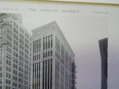 The Century Building, Chicago, IL, 1920. Lithograph. Holabird & Roche.