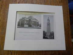 Extension United States Custom House, Boston, Mass., 1913, Lithograph. Peabody & Stearns.