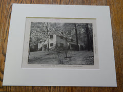 House of Gerald M. Locke, Upper Montclair, N.J., 1926, Lithograph. Frank J. Forster.