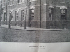 Clerkenwell Town Hall in England, 1896. C. Evans Vaughan. Photo