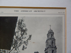 View from Southeast, First Congregational Church, Riverside, CA, 1914. Myron Hunt.