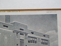 Oliver Wendell Holmes School, 55th & Chestnut St.,Philadelphia, PA,1919, Lithograph.