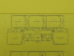 Floor Plans, J. G. Whittier School, Dorchester, MA, 1908, Parker & Thomas.