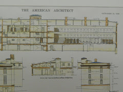 Mercer County Jail in Trenton NJ, 1916. William W. Slack. Original Plan