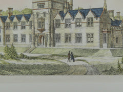 Independent College, Rotherham, Yorkshire, England, 1874. Habershon and Pite. Original